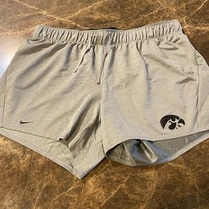 Nike Iowa Hawkeyes shorts- grey